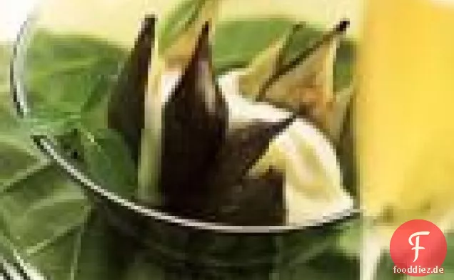 Geröstete Feigen Mit Vanille Crème Fraîche