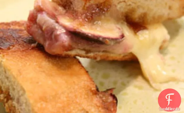 Frisch Feigen gegrillte Käsesandwiches