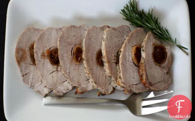 Schweinebraten gefüllt mit Feigen