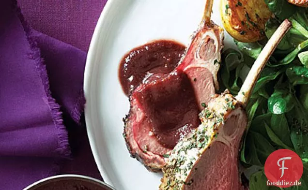 Schwarze Mission Feige und süße Zwiebel Port Sauce