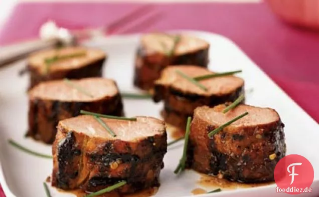Feige und Chile-glasiertes Schweinefilet