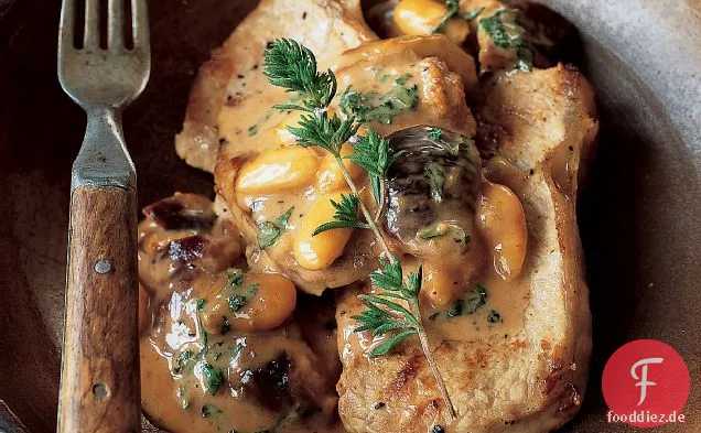 Kalbsmedaillons mit Feigen-Mandel-Sahnesauce