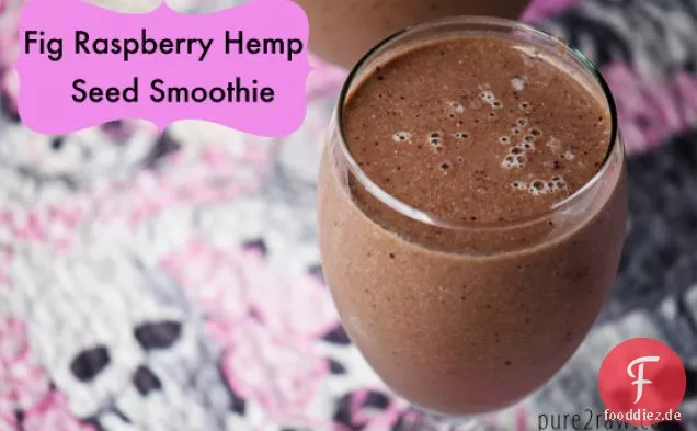 Feige Himbeere Hanfsamen Smoothie