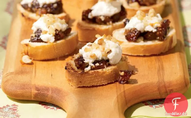 Feigen-Ziegenkäse-Bruschetta