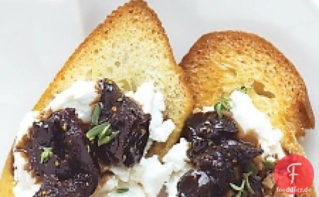 Ziegenkäse-Crostini mit Feigenkompott