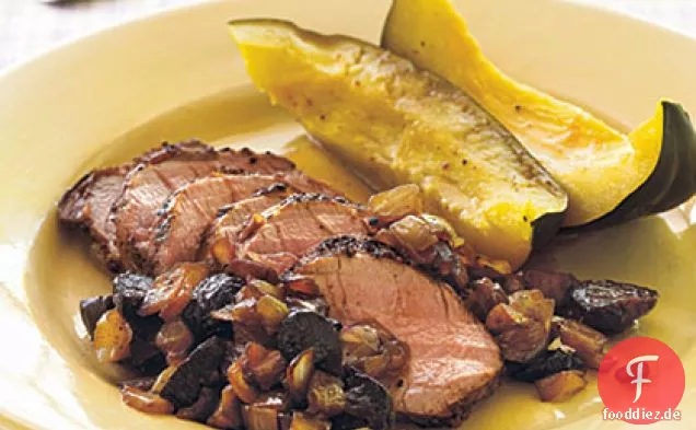Schweinefilet mit Balsamico-Zwiebel-Feigen-Relish