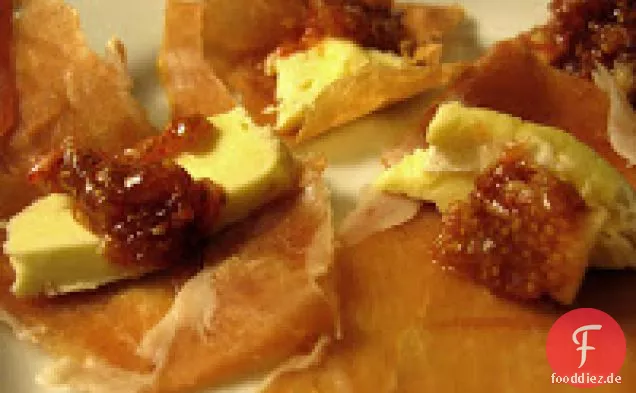 Schinken Mit Feigen Pürieren, Und Triple-Creme