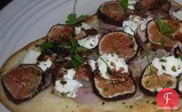 Feigen- und Ziegenkäsepizza