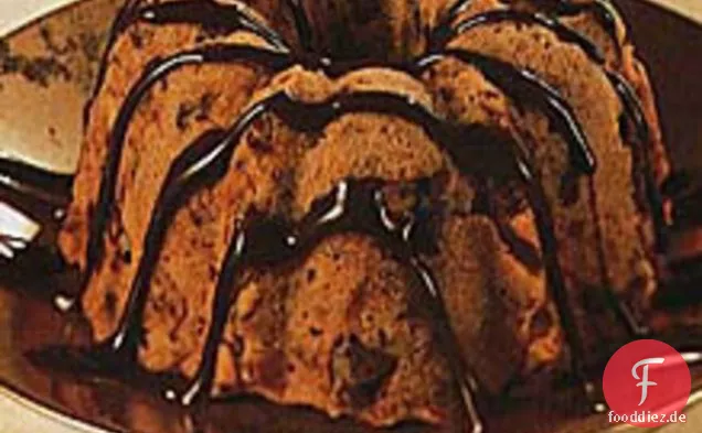 Italienische Fruchtkuchen mit Frangelico Schokoladensauce