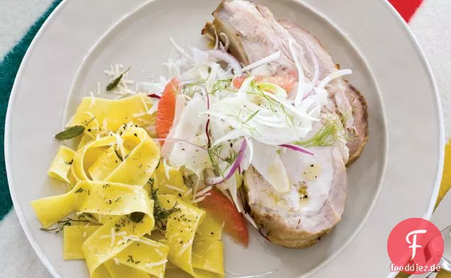 Gebratene Schweinelende mit Fenchelsalat