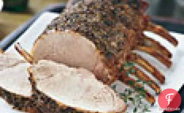 Herb-Brined Schweinefleisch Prime Rib Braten