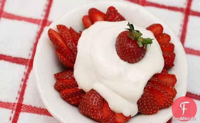 Erdbeeren und (nicht) Sahne