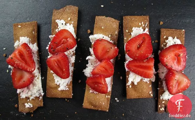 Schnell eingelegte Erdbeeren