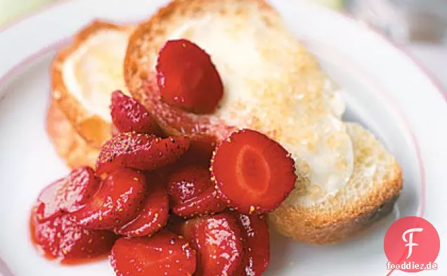 Butter, Zucker und Erdbeer-Sandwiches