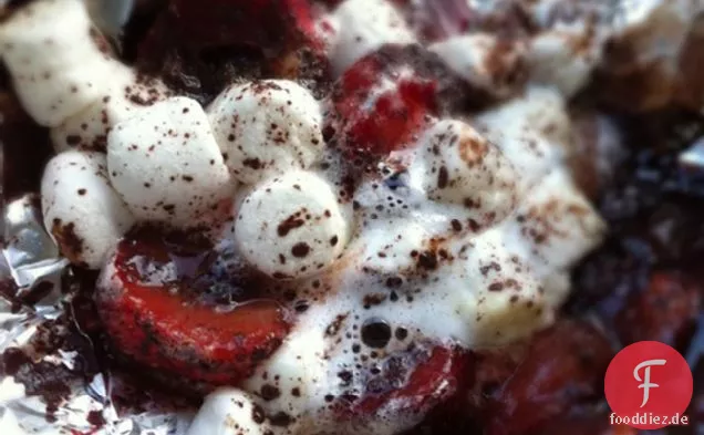 Bbq Erdbeere, Dunkle Schokolade Und Marshmallow-Pakete
