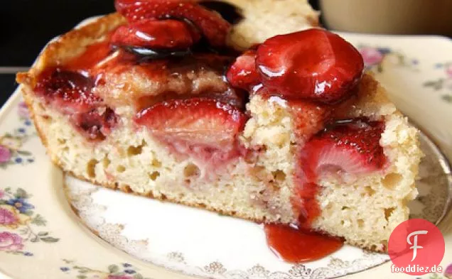 Geröstete Erdbeere Buttermilchkuchen