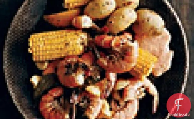 Garnelen kochen mit würziger Meerrettichsauce