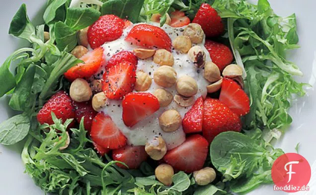Strawberries, Hazelnuts And Yogurt