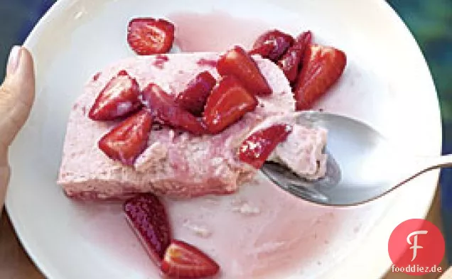 Erdbeeren und Sahne Semifreddo