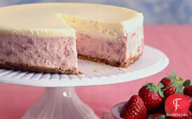 Erdbeeren-und-Sahne-Käsekuchen