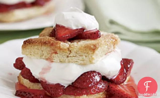 Klassische Erdbeer Shortcakes