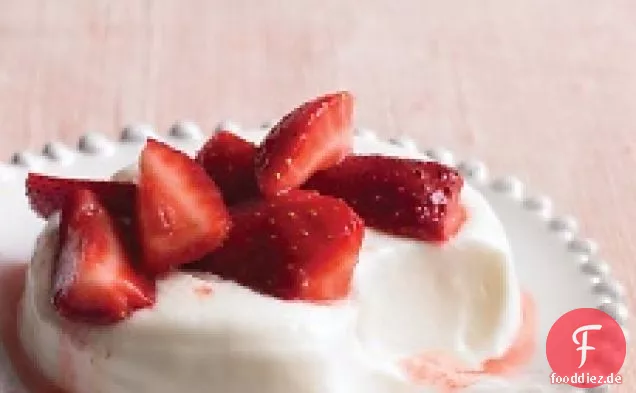 Buttermilch Creme Mit Erdbeeren
