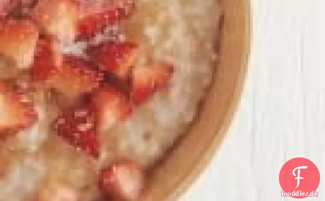Irischer Brei mit Erdbeeren & Sahne