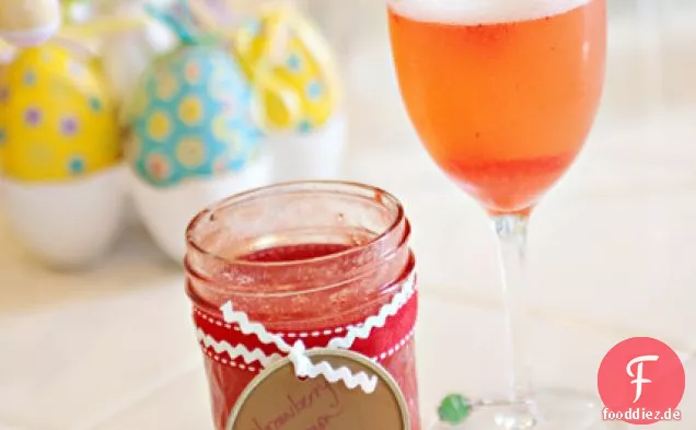 Erdbeer-Champagner-Cocktail