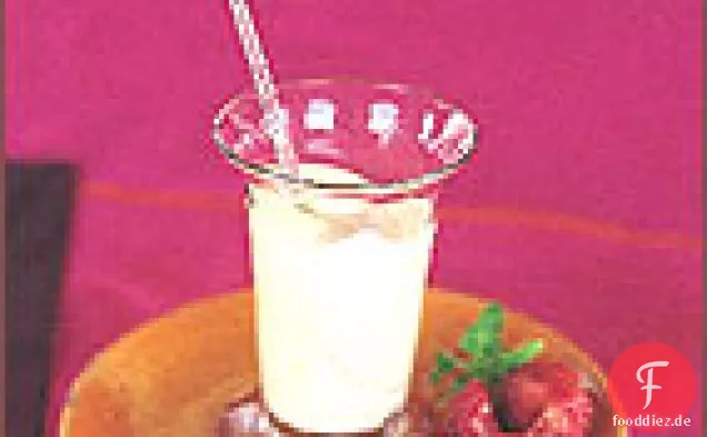 Zitronen-Zabaione mit Erdbeeren