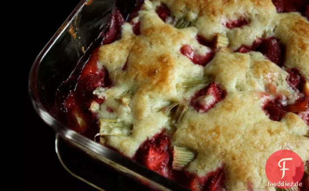 Erdbeer-Rhabarber-Schuster-Rezept