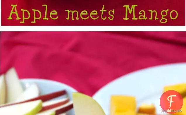 Hausgemachter Mango-Apfelmus