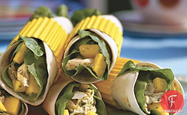 Mango-Huhn Wraps