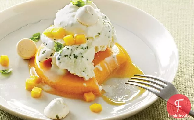 Mango-Basilikum Vacherin