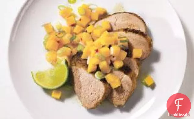 Karibisches Filet mit Mangosalsa