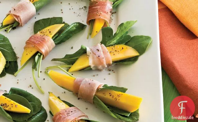 Prosciutto-Wrapped Mango Bites