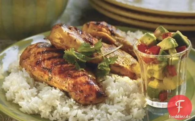 Margarita-Mariniertes Huhn mit Mangosalsa