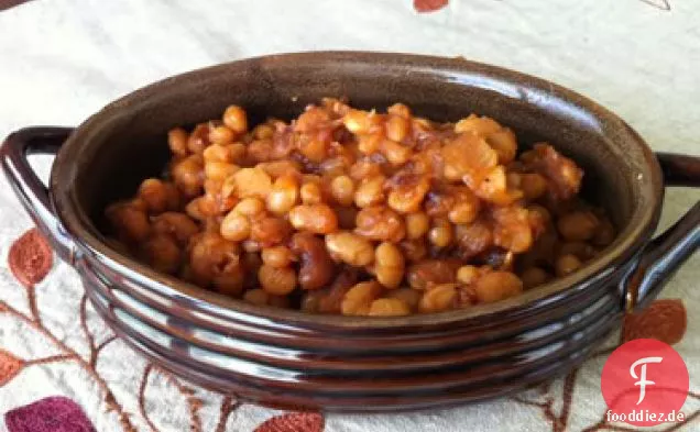Bourbon-Mango-Slow Cooker Gebackene Bohnen