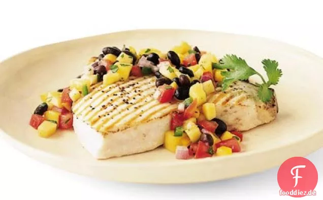 Schwarze Bohnen-Mango Salsa