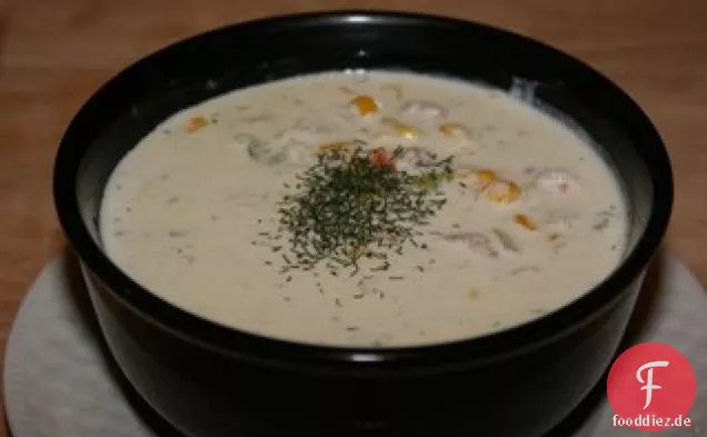 Pikante Garnelen-Chowder