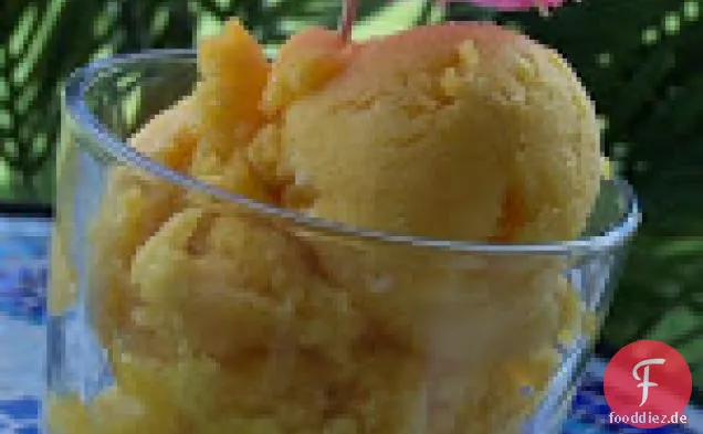 Frische Mango-Sorbet Mit Ananas