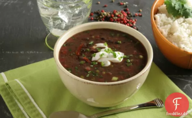 Ellie Kriegers geröstete Tomaten - und schwarze Bohnensuppe mit Avocado