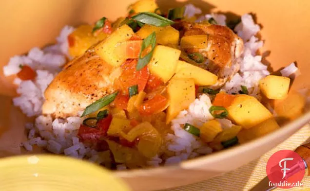 Chicken with Curried Mango Sauce