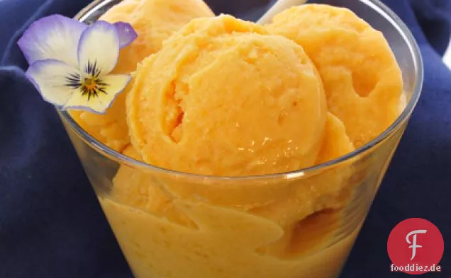 Cremige Mango-Eis