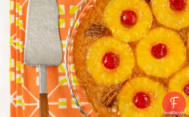 Ananas auf den Kopf Kuchen