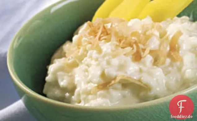 Kokos-Reispudding mit Mango