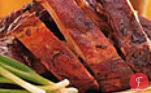 Langsam Gebackene Spareribs mit Mango-Chutney-Marinade