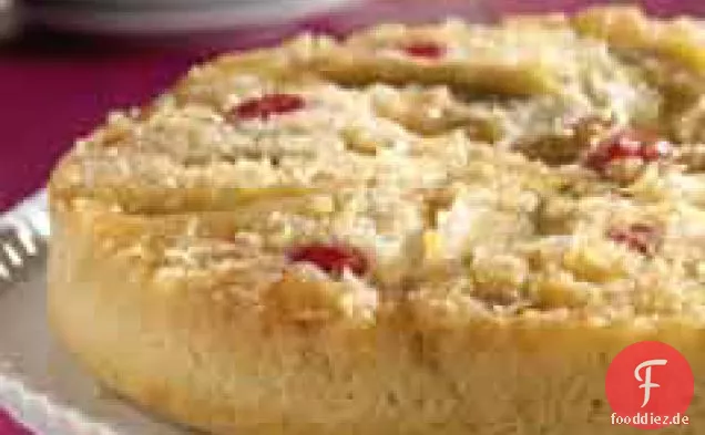 Banane Kokosnuss Upside-Down-Kuchen