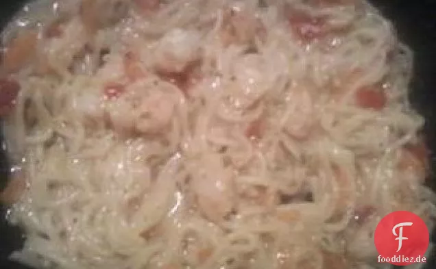 Kräuter & Garnelen Mit Skinny Pasta