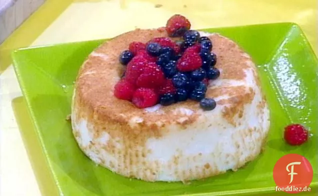 Angel Food Cake with Berries and Whipped Cream