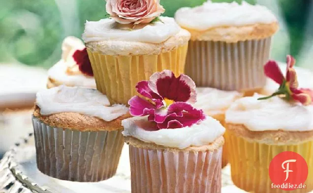 Lemon Angel Food Cupcakes